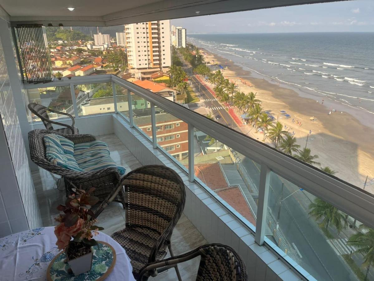 Mongagua Com Vista Para O Mar Pe Na Areia Экстерьер фото