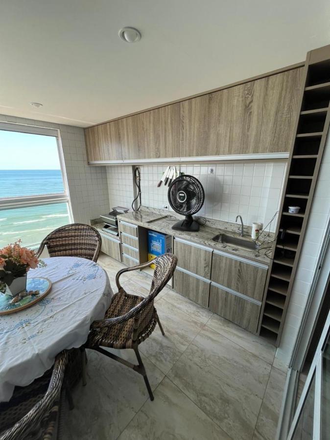 Mongagua Com Vista Para O Mar Pe Na Areia Экстерьер фото