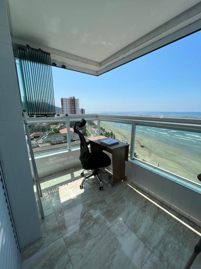 Mongagua Com Vista Para O Mar Pe Na Areia Экстерьер фото